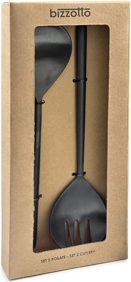 Sztućce do sałatek 2 szt. ze stali nierdzewnej Hestia – Bizzotto