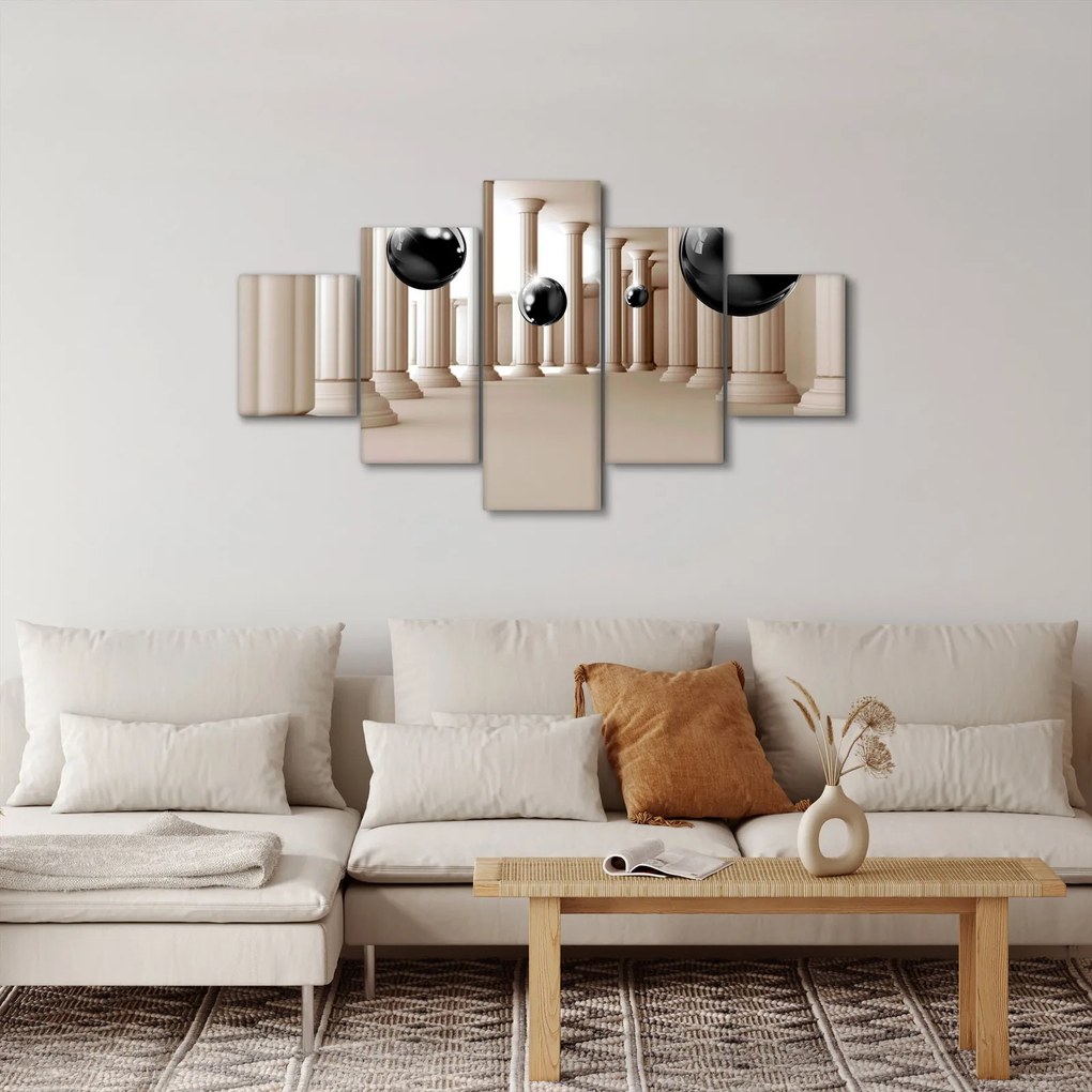 Obraz - Kula między kolumnami (125x70 cm)