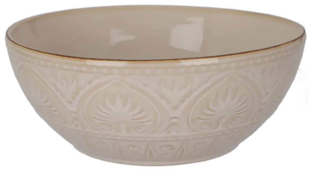 Ceramiczna miska ze żłobionym wzorem, 1900 ml