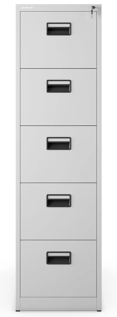 Metalowa szafa kartotekowa SARA V5, 460 x 1625.5 x 620 mm, szara