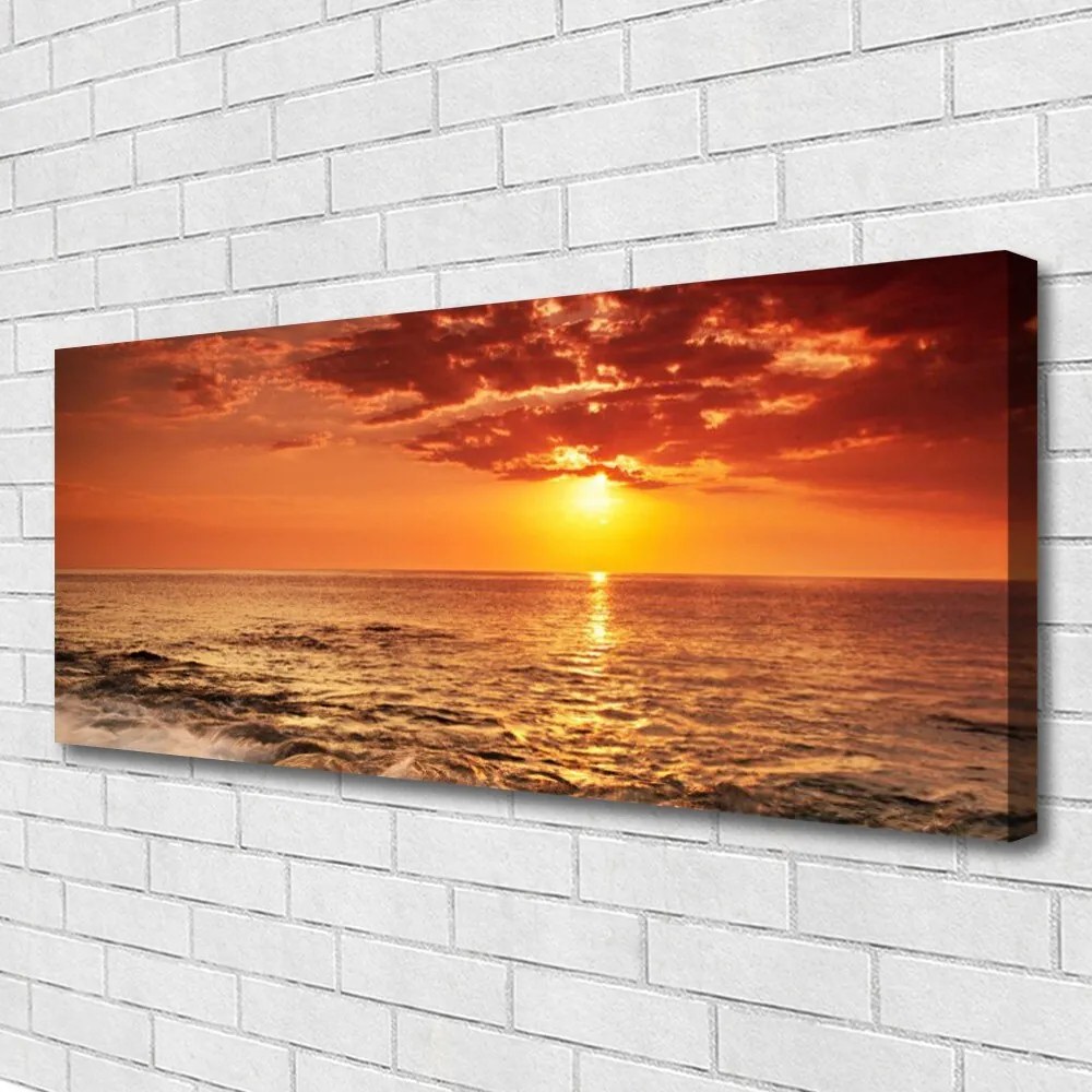 Obraz canvas Złota Godzina nad Oceanem