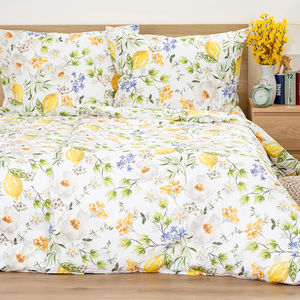 4Home Pościel bawełniana Lemon Delight, 140 x 200 cm, 70 x 90 cm, 140 x 200 cm, 70 x 90 cm