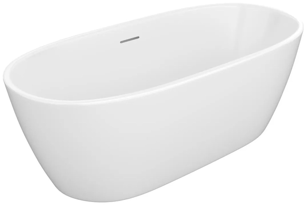 Wanna wolnostojąca biała - 250 l - Akryl - 170 x 76 x 58 cm - YAMISA