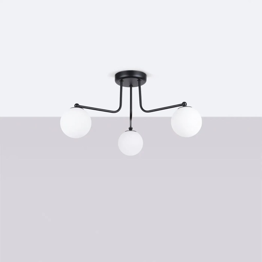 Żyrandol ASTRAL 3 czarny SOLLUX LIGHTING