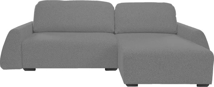 Narożnik ALMI Prawostronny z funkcją spania, wolnostojący tkanina EXCITE ME 05 Srebrny