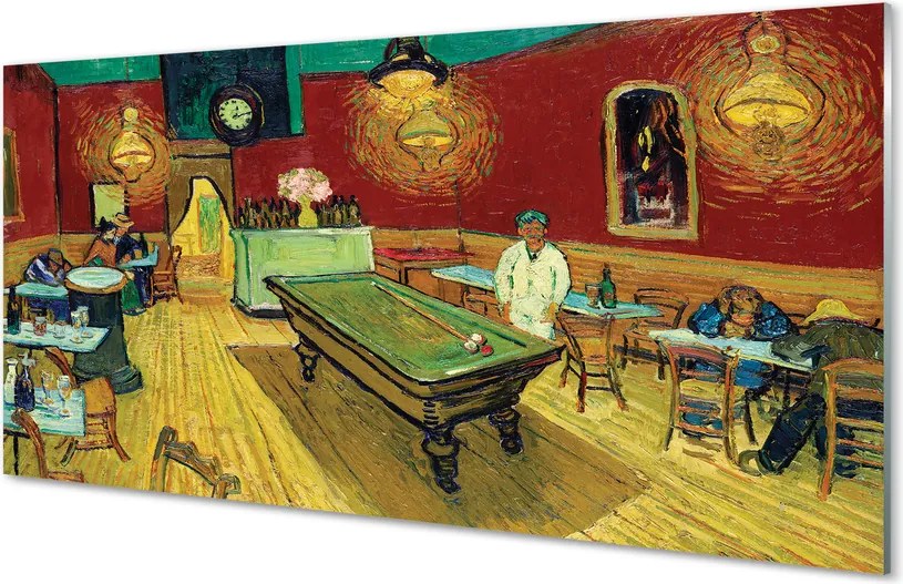 Szklany Panel Nocna Kawiarnia - Van Gogh