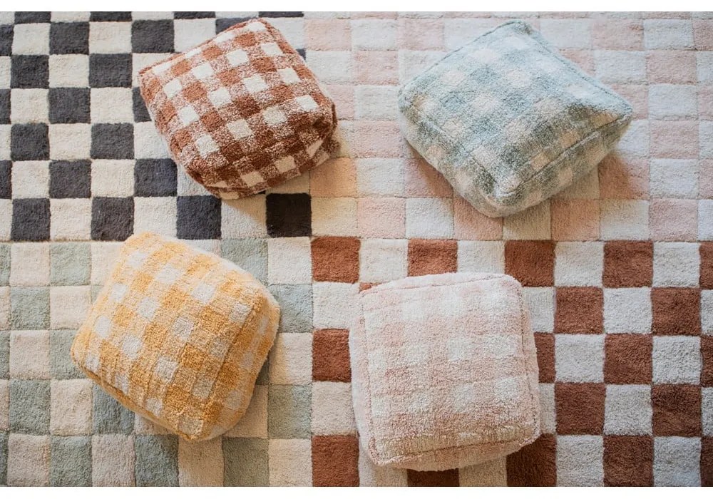 Jasnoniebieski puf dziecięcy Vichy Blue Sage – Lorena Canals