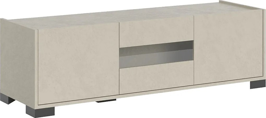 Szafka RTV z 3 drzwiami Riflesso 130x40x40 cm, kaszmir