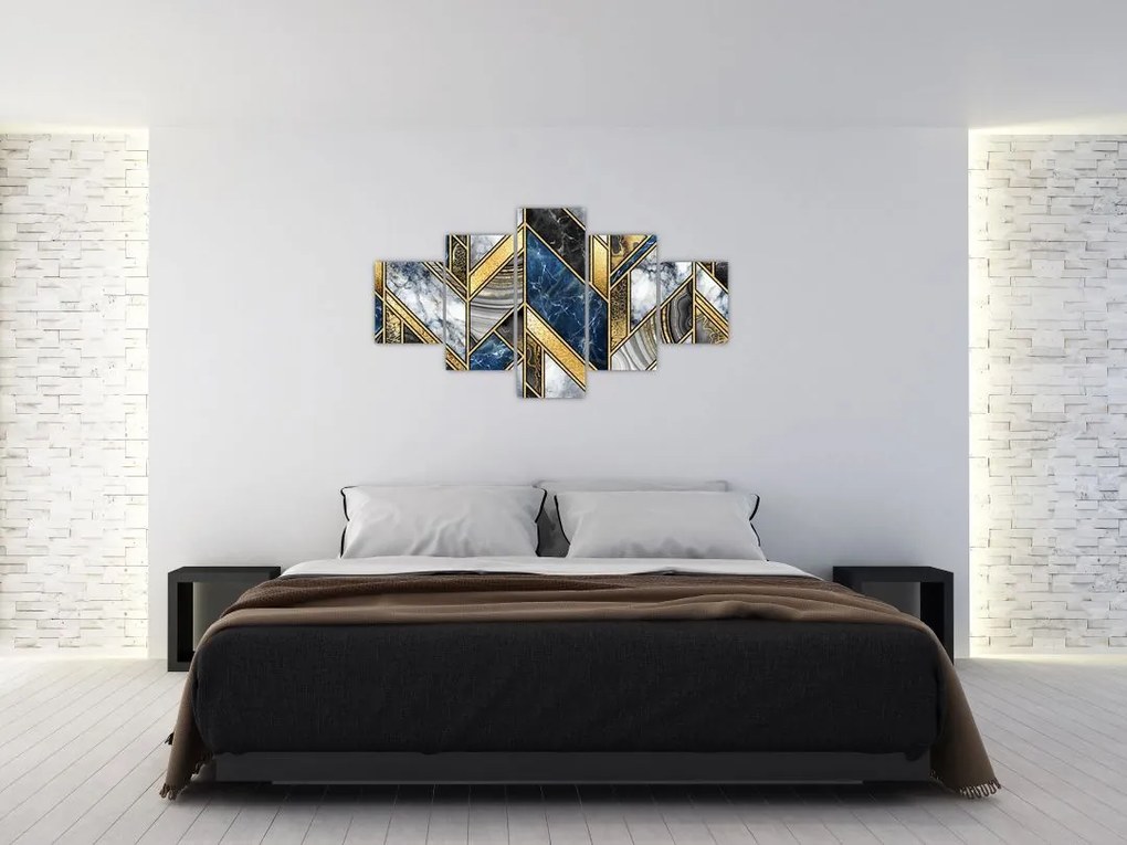 Obraz abstrakcji artystycznej (125x70 cm)
