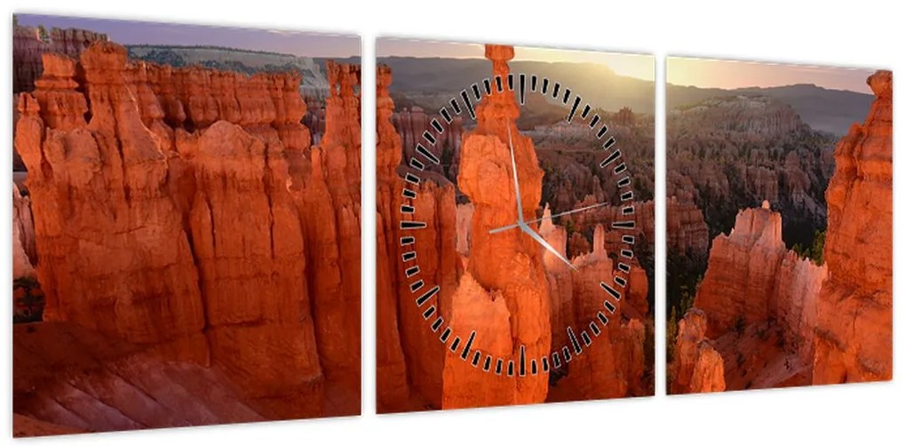 Obraz - Park Narodowy Utah (z zegarem) (90x30 cm)