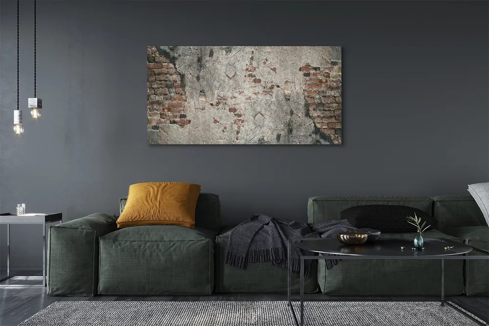 Obraz canvas na ścianę Ściana Z Cegły I Kamienia