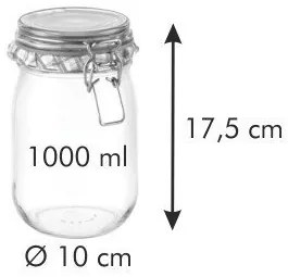 Tescoma Słoik z klipsem DELLA CASA, 1 l, 1 l