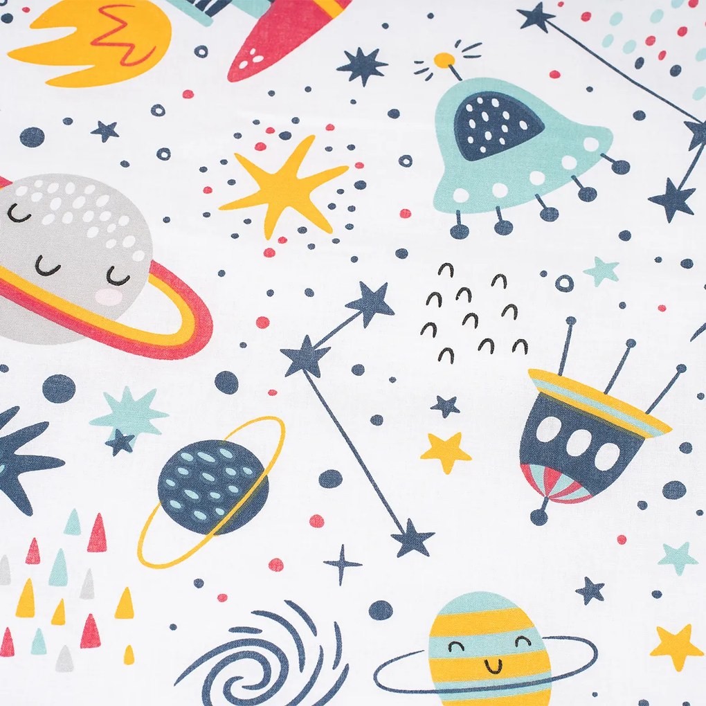 4Home Dziecięca pościel bawełniana Cosmic Adventure, 140 x 200 cm, 70 x 90 cm