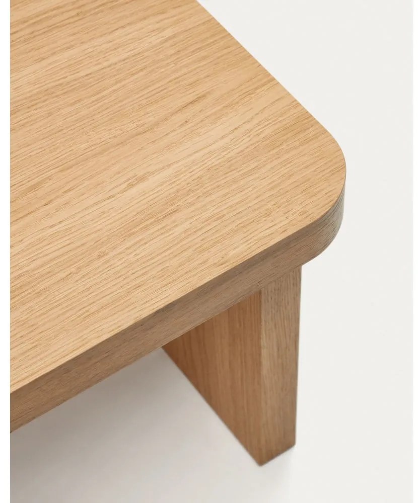 Stolik w dekorze dębu w naturalnym kolorze 89x62 cm Oaq – Kave Home