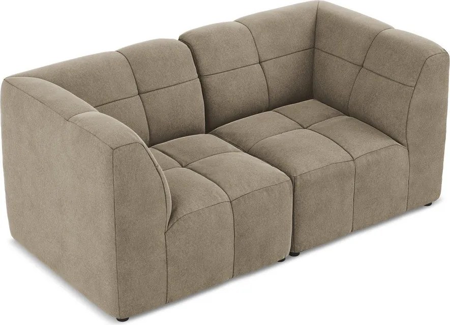 Brązowa aksamitna sofa 180 cm Aloha – Makamii