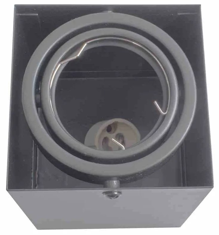 LAMPA SUFITOWA BLOCCO SZARY 1x7W GU10 LED