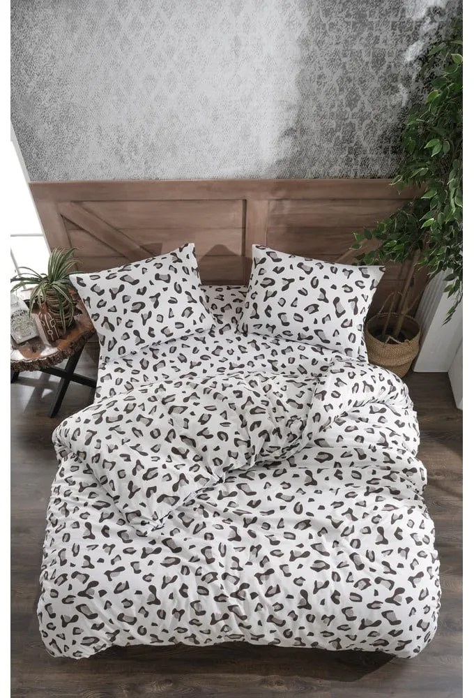 Biało-szara pościel dwuosobowa z prześcieradłem/4-częściowa 200x220 cm Modern – Mila Home