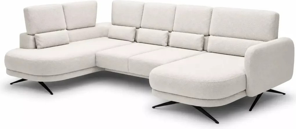 Narożnik elektryczny Ilusio XL – designerski narożnik U z funkcją relax i elektrycznym siedziskiem