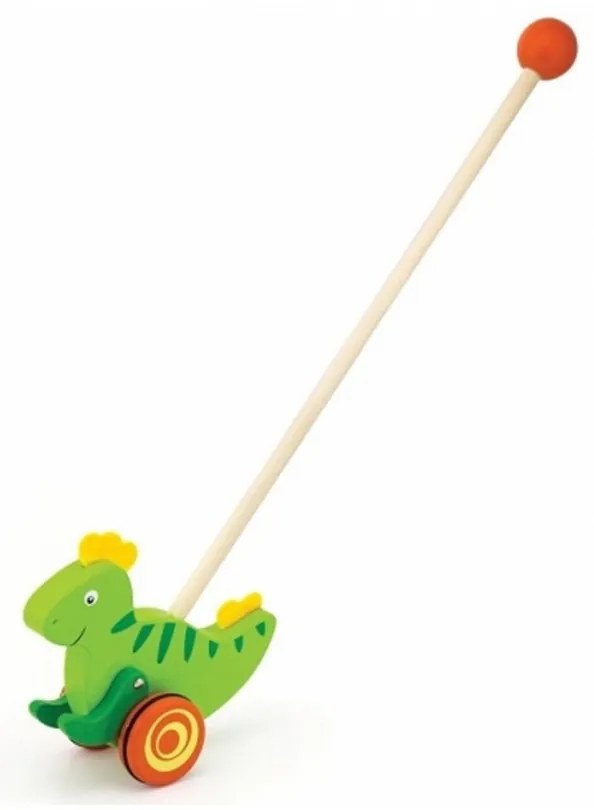 Viga toys drewniany pchacz dinozaur