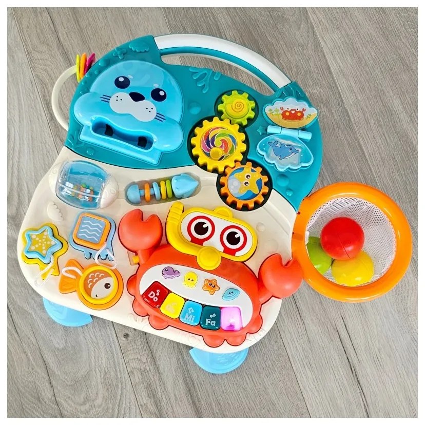 Woopie baby pchacz chodzik stolik edukacyjny hulajnoga jeździk 4w1