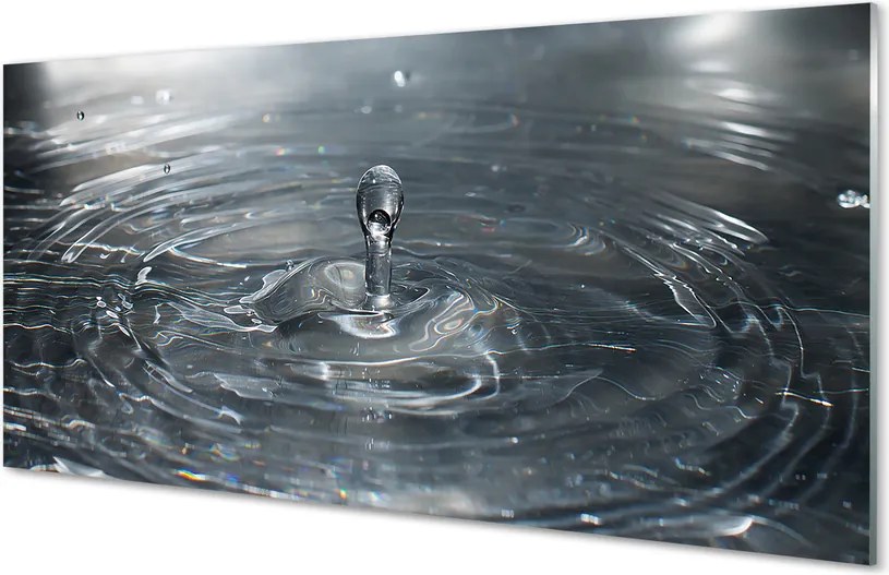 Szklany Panel Dynamika Kropli Wody