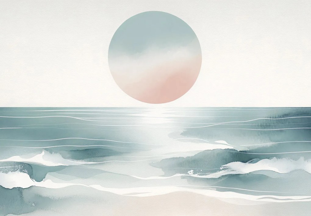 Fototapeta - Słońce nad oceanem (196x136 cm)
