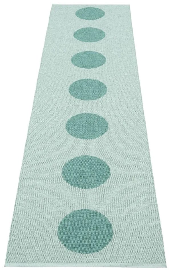 Turkusowy chodnik odpowiedni na zewnątrz 70x280 cm Vera Pop Jade – Pappelina