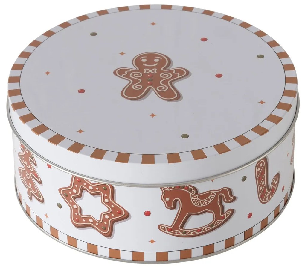 Puszka na ciastka GINGER, ręcznie malowana, 2 szt