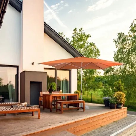 ALU EXPERT Teleskop 3,5 x 3,5 m - parasol ogrodowy : Substancja Desen - 840