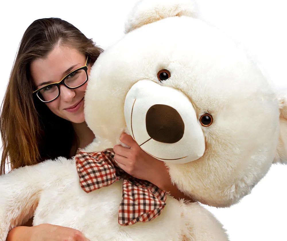 Duży pluszowy miś BENY, 100cm, kremowa Monzana