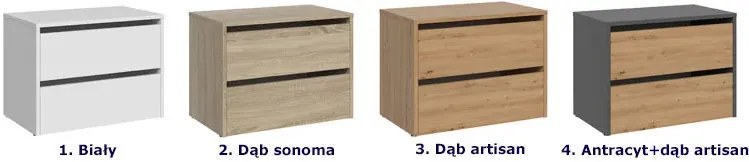 Mała szafka na buty dąb sonoma - Rolas 3X