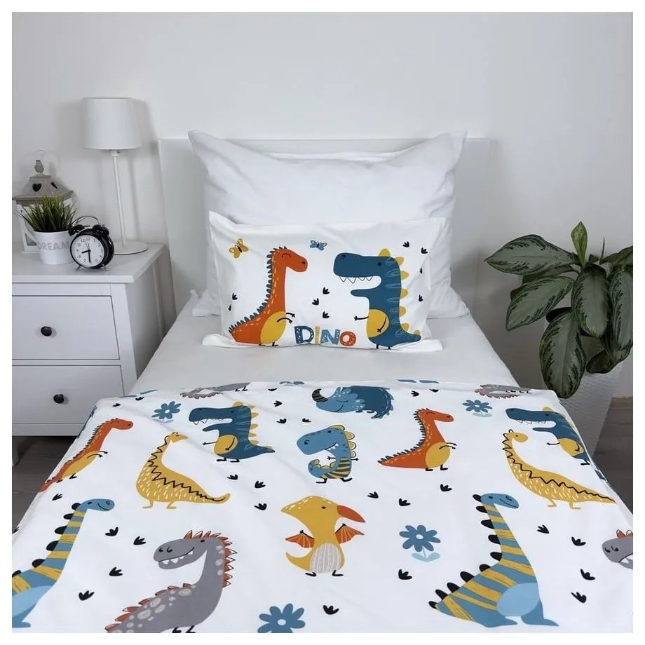 Bawełniana pościel dziecięca do łóżeczka 100x135 cm Dino World – Jerry Fabrics