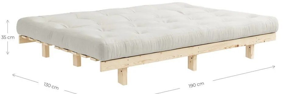 Sofa rozkładana Karup Design Lean Raw Bordeaux