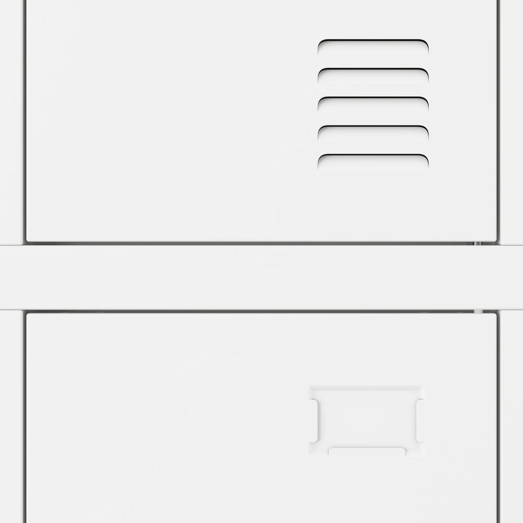 Szafka socjalna ubraniowa BHP biała: 6-drzwiowa IGOR 900 x 1850 x 450 mm