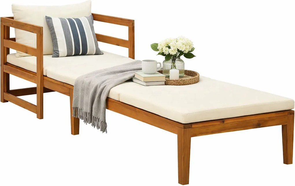 Leżak ogrodowy z drewna akacjowego L9-A04