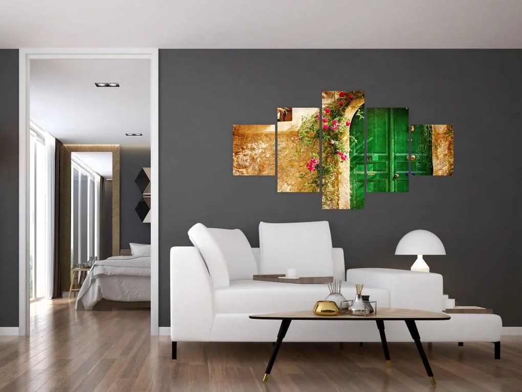 Obraz starych drzwi (125x70 cm)