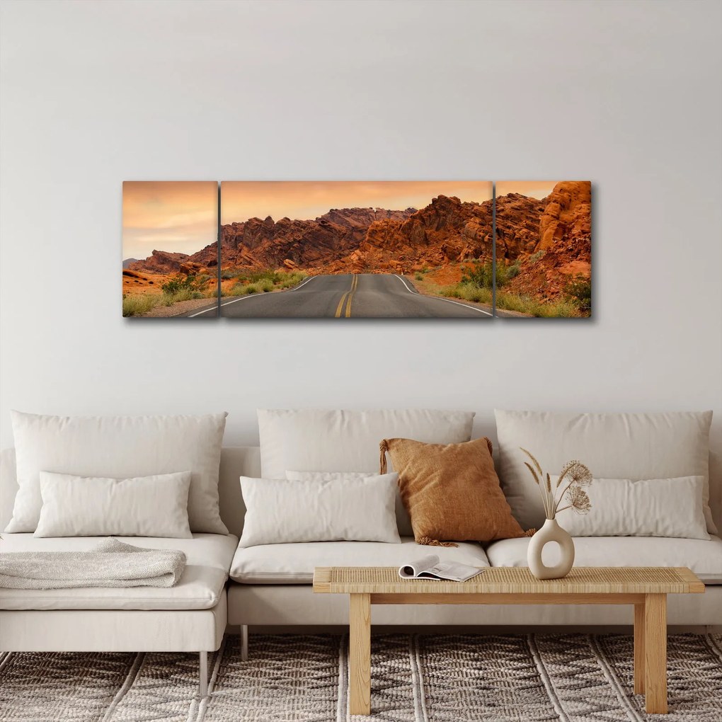Obraz drogi w górach (170x50 cm)