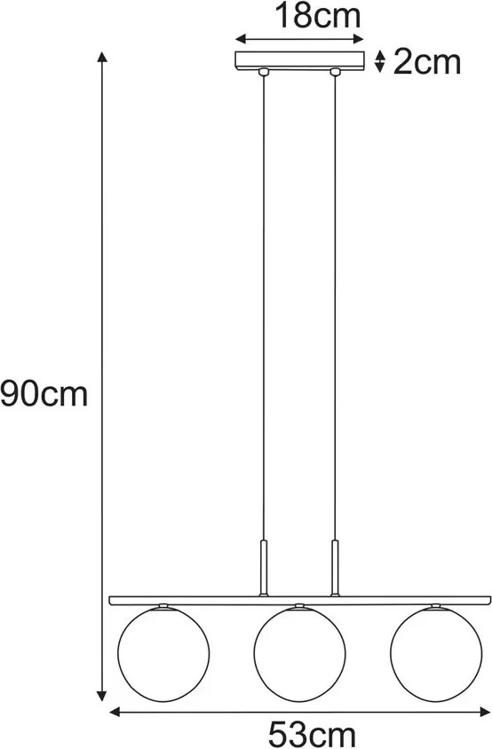 Nowoczesna lampa wisząca T3-B89
