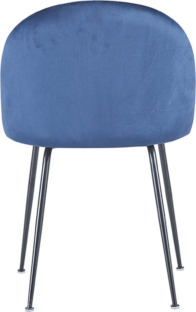 Zestaw 4 Krzese Black Dalnia Aksamitne