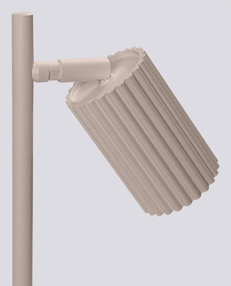 Szarobrązowa metalowa lampa stołowa (wysokość 43 cm) Gleam – Sollux