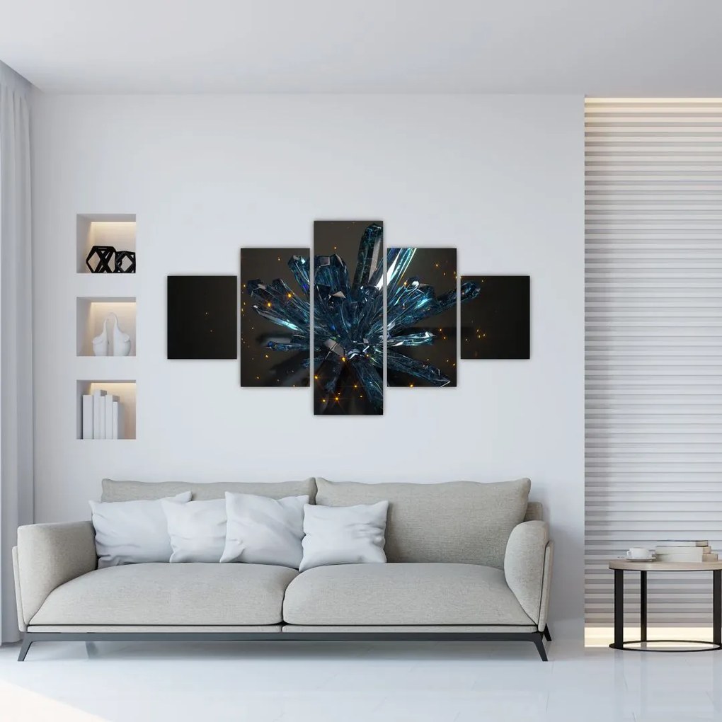 Obraz kryształu (125x70 cm)