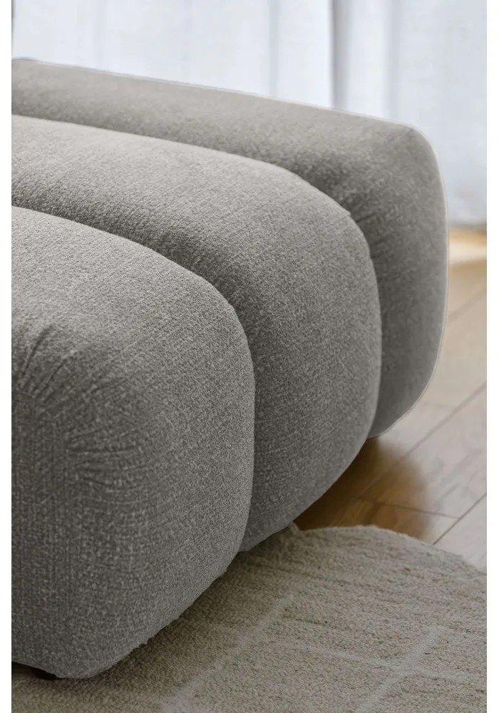 Jasnoszary narożnik (prawostronny/z szezlongiem) Shell – Miuform