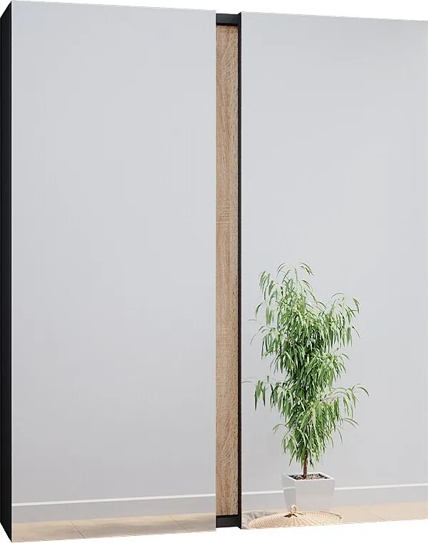 Szafka z lustrem w łazience antracyt 70.4x15.9x84 gloria