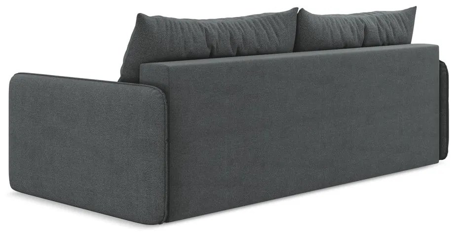 Szara rozkładana/ze schowkiem sofa 216 cm Nanea – Makamii