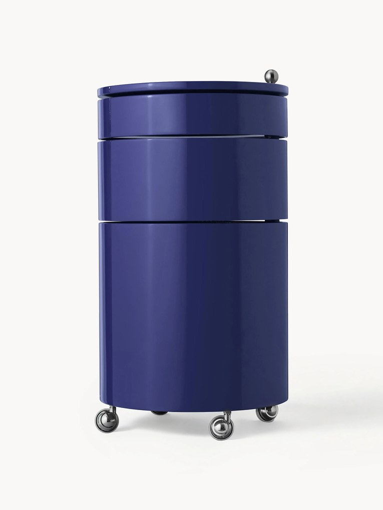 Pojemnik na kółkach Barboy, projekt Verner Panton