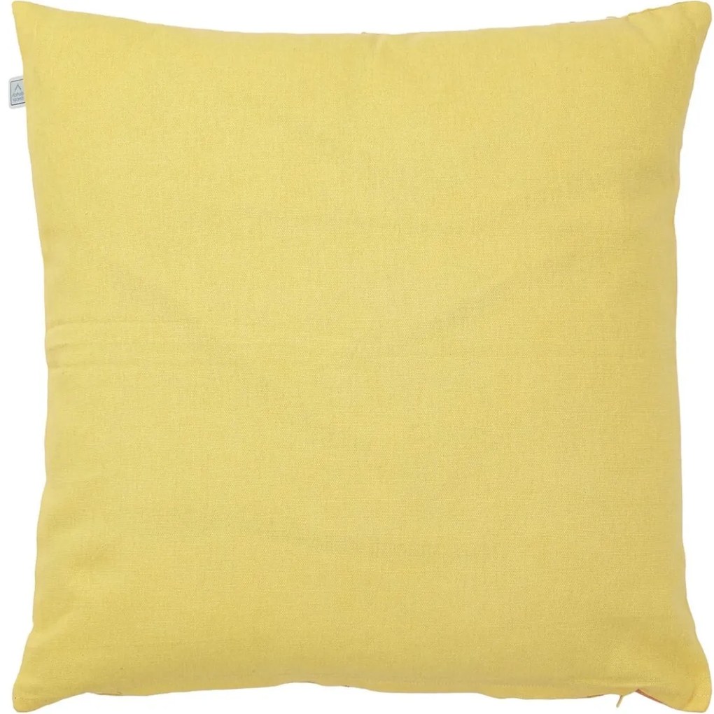 Dekoracyjna poszewka na poduszkę KARKIN YELLOW 45x45 cm, żółta