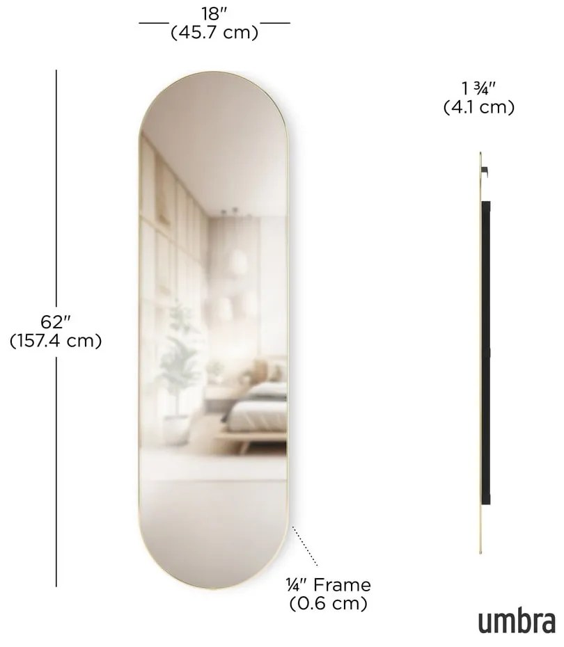 Lustro ścienne/stojące 46x157 cm Hubba – Umbra