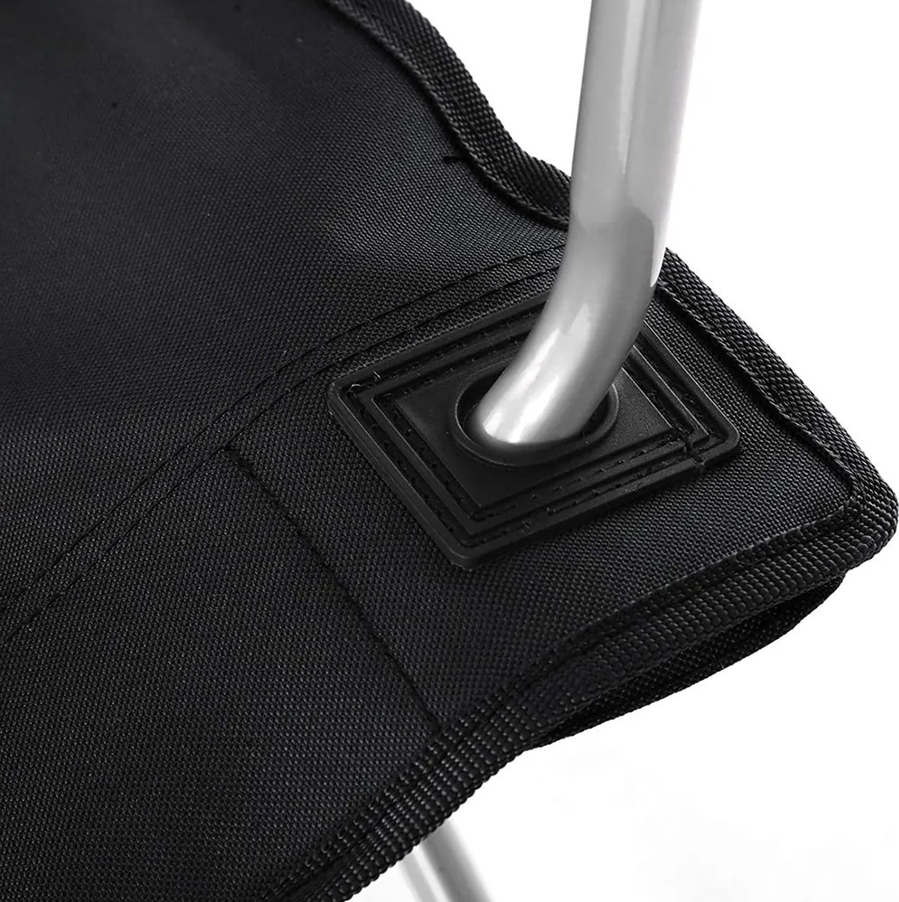 Krzesła kempingowe ROVER, zestaw 2 szt., czarny SongmicsHome