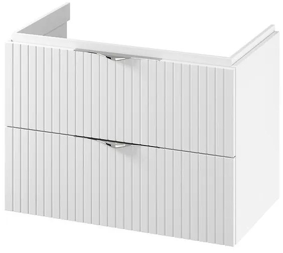 Cersanit S1015-004 - Wisząca szafka łazienkowa pod umywalkę TIRSO 80x45 cm biała