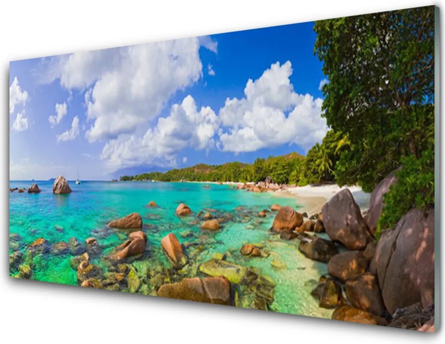 Panel Szklany Wybrzeże u Progu Lata